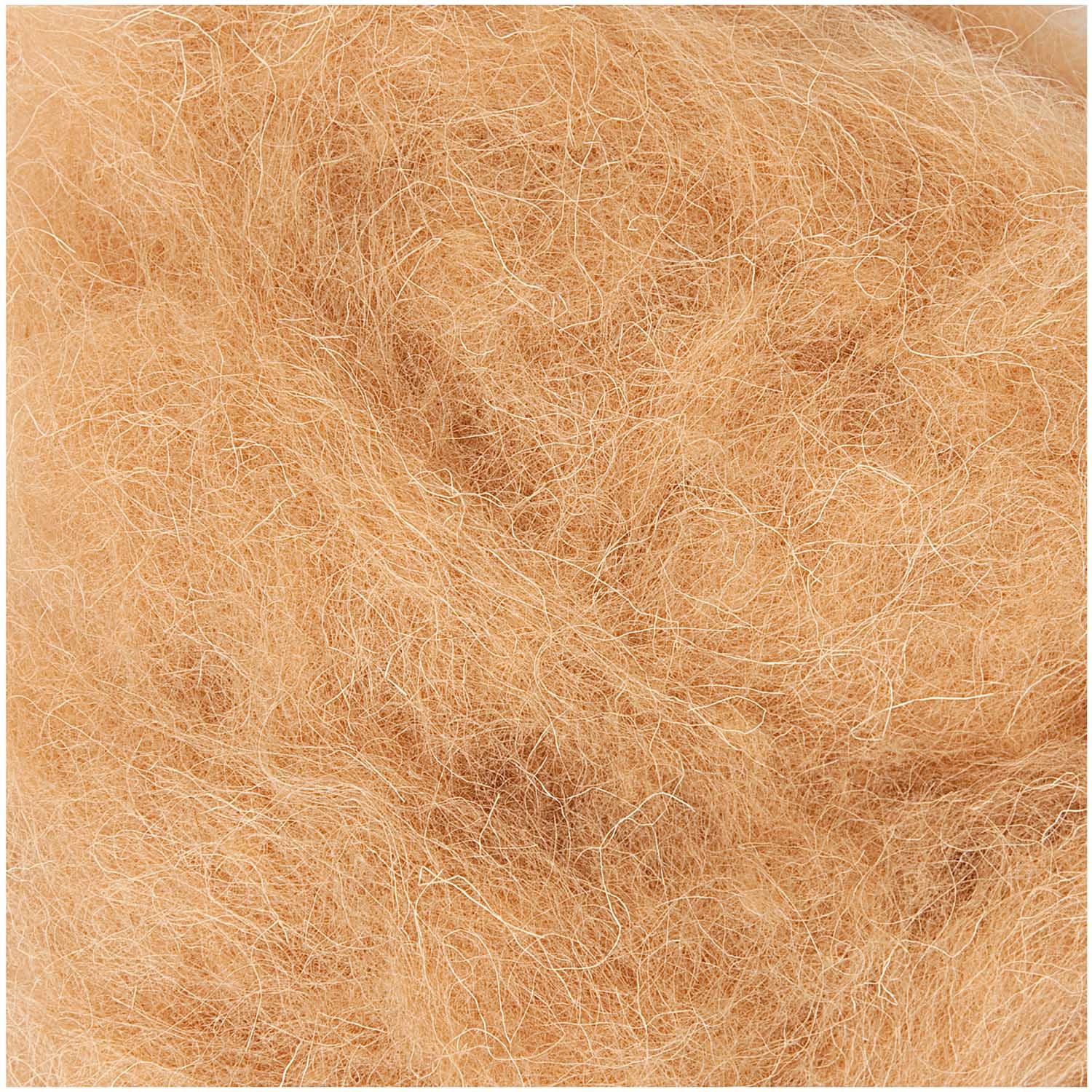 Light Brown - 50g Felt Wool for Wet and Dry Needle Felting