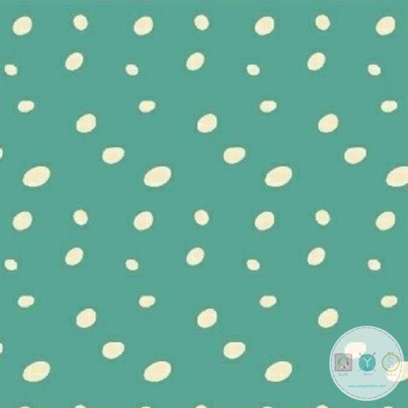 Quilting Fabric - Mint Green Spots from Butterfly Dance by Sally Kelly for Windham Fabrics 50238 