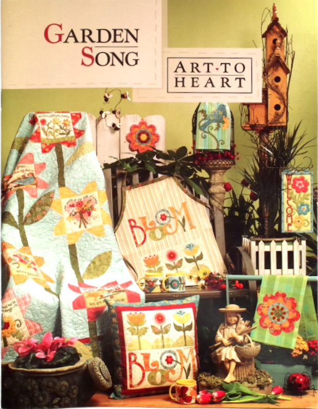 Garden Song Appliqué Book - Art To Heart - Applique Pattern Book by Nancy Halvorsen