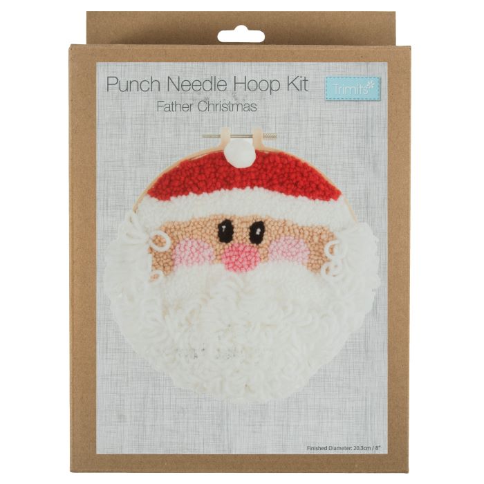 Punch Needle Kit - Santa Hoop