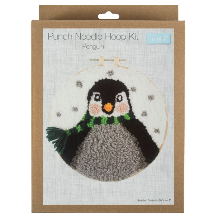 Punch Needle Kit - Penguin Hoop 