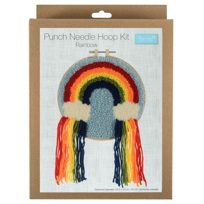 Punch Needle Kit - Rainbow Hoop