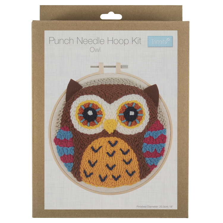 Punch Needle Kit - Owl Hoop