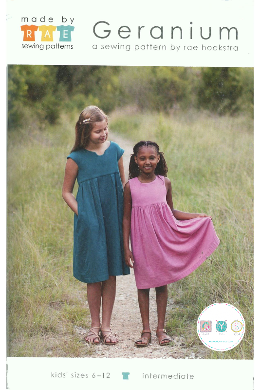 Made By Rae - Geranium Dress - Girls Sewing Pattern - Ages 6-12 - Dressmaking