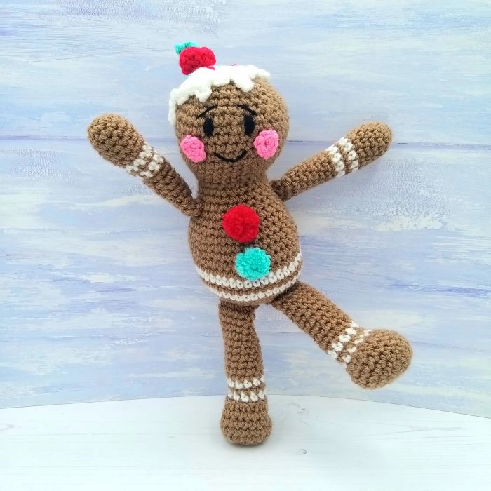 Crochet Pattern - George The Gingerbread Boy Booklet by Wee Woolly Wonderfuls