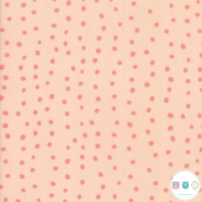 Quilt Backing Fabric 60" Wide - Blush Pink Spots from Enchanted by Gingiber for Moda 48245 14S