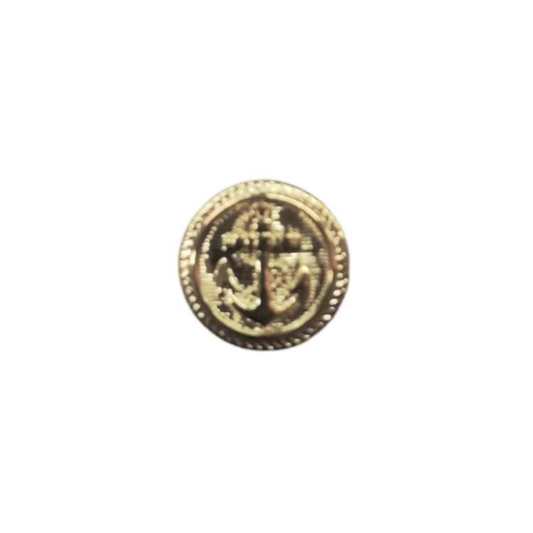 Buttons - 15mm Plastic Anchor in Gold