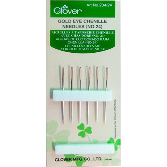 ND060 - Clover Chenille Gold Eye Needles - No. 24 - Sewing Needles