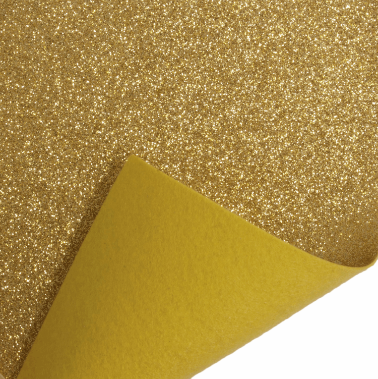 Felt Roll - Gold Glitter 1m X 45cm