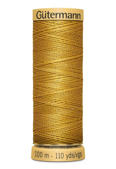 Gutermann Sew All Thread - Gold 100% Cotton Colour 847