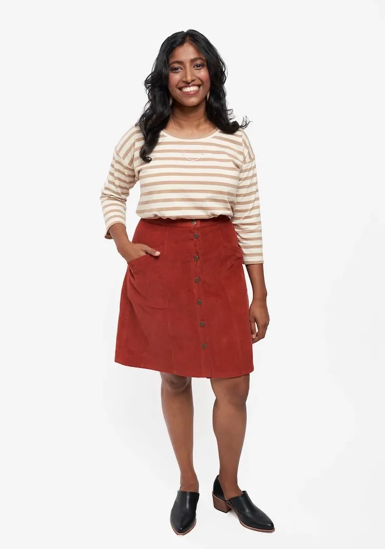 Grainline Studio - Reed Skirt Sewing Pattern - Sizes 0 to 18