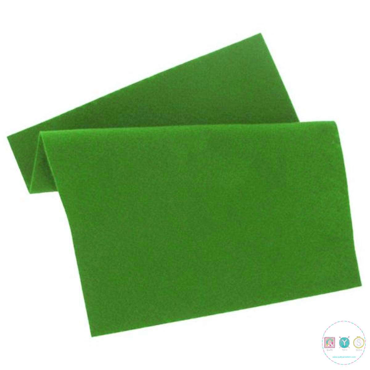 Grass Green Felt Sheet - 12" Square - 30cm Square - Crafting Felt
