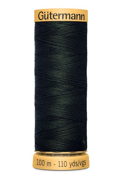 Gutermann Sew All Thread - Green 100% Cotton Colour 8812