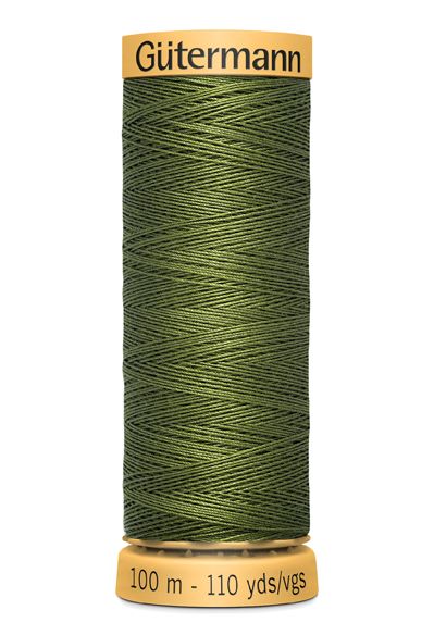 Gutermann Sew All Thread - Olive Green 100% Cotton Colour 9924