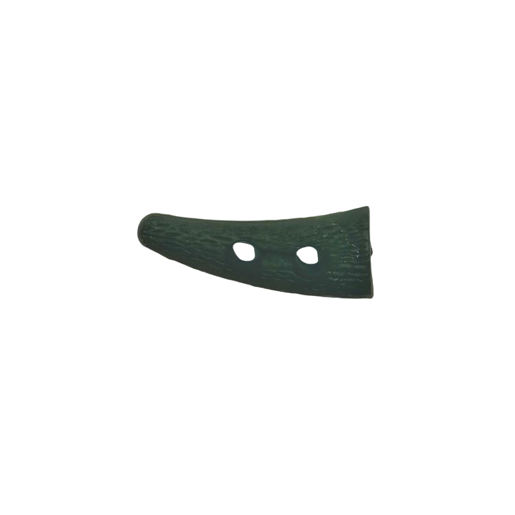 Buttons - 40mm Plastic Horn Toggle in Green