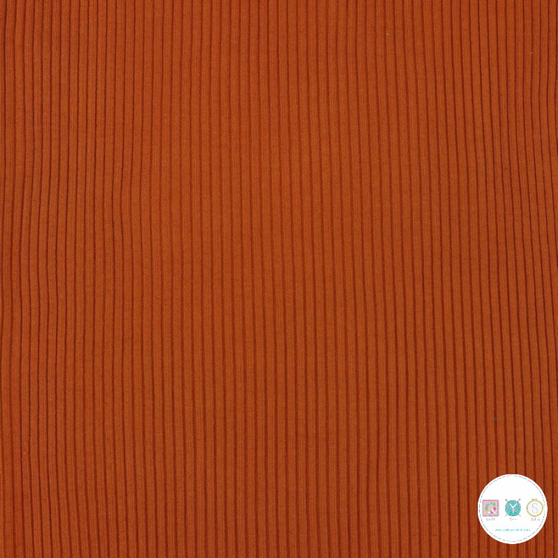 Heavy Rib Fabric Tube in Rust Orange