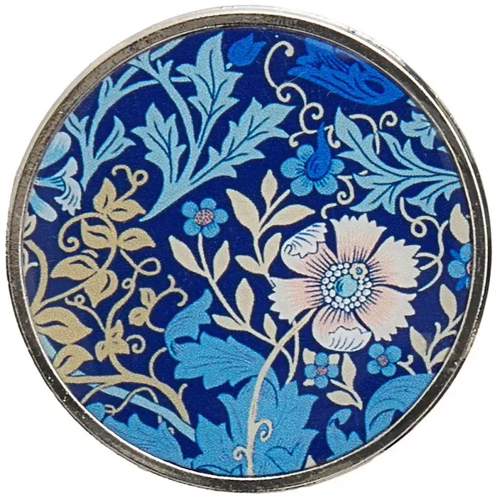 Magnetic Needle Minder  with Blue Floral Design by Hobby Gift
