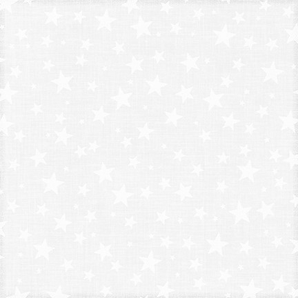 Quilting Fabric - Stars White on White from Mini Madness by Robert Kaufman SRK-19697-1