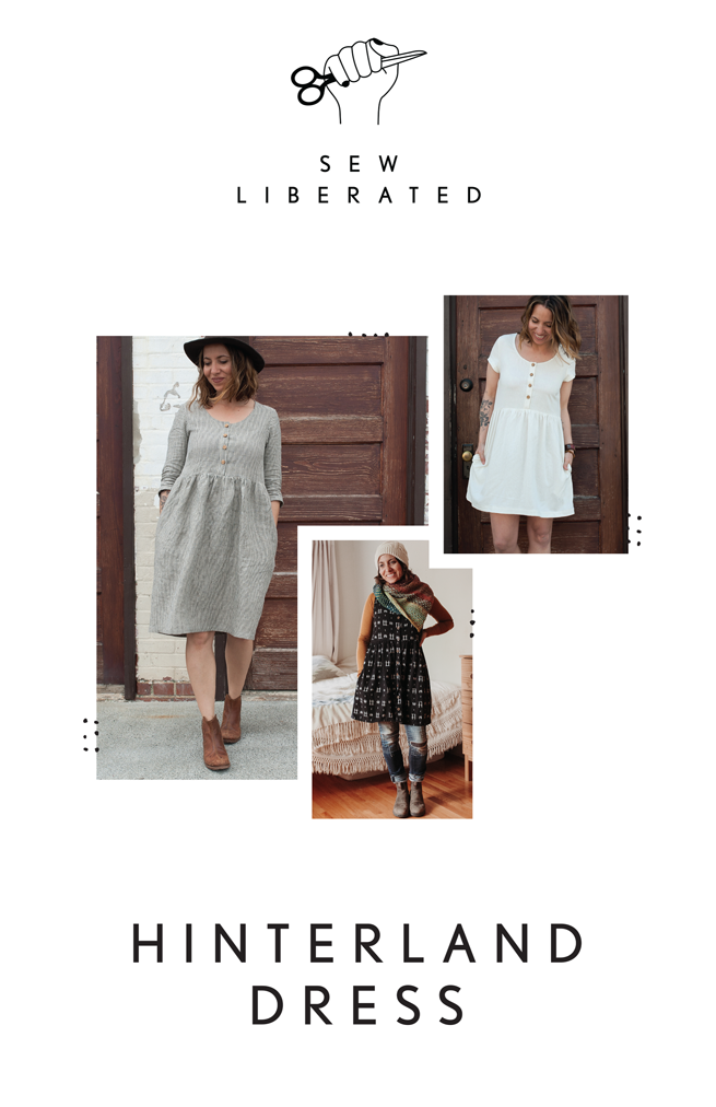Sew Liberated - Hinterland Dress - US Size 0 - 24 - Ladies Sewing Pattern