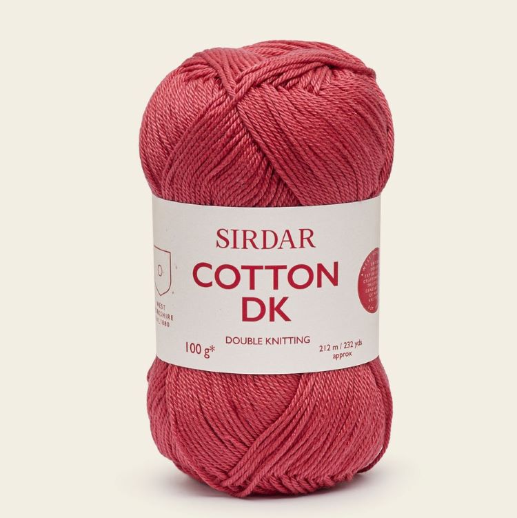 Yarn - Sirdar Cotton DK in Holiday Romance Red 546