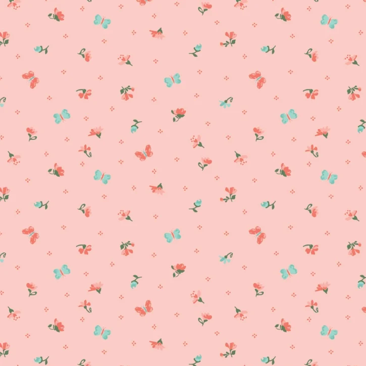 Quilting Fabric - Harriet Floral on Pink from The Nottingham by Laura Ashley for Camelot 7140803 04