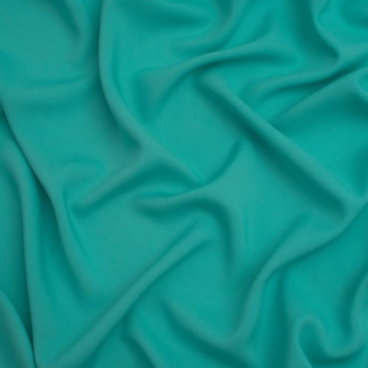 REMNANT - 1.50m - Viscose Challis in Turquoise