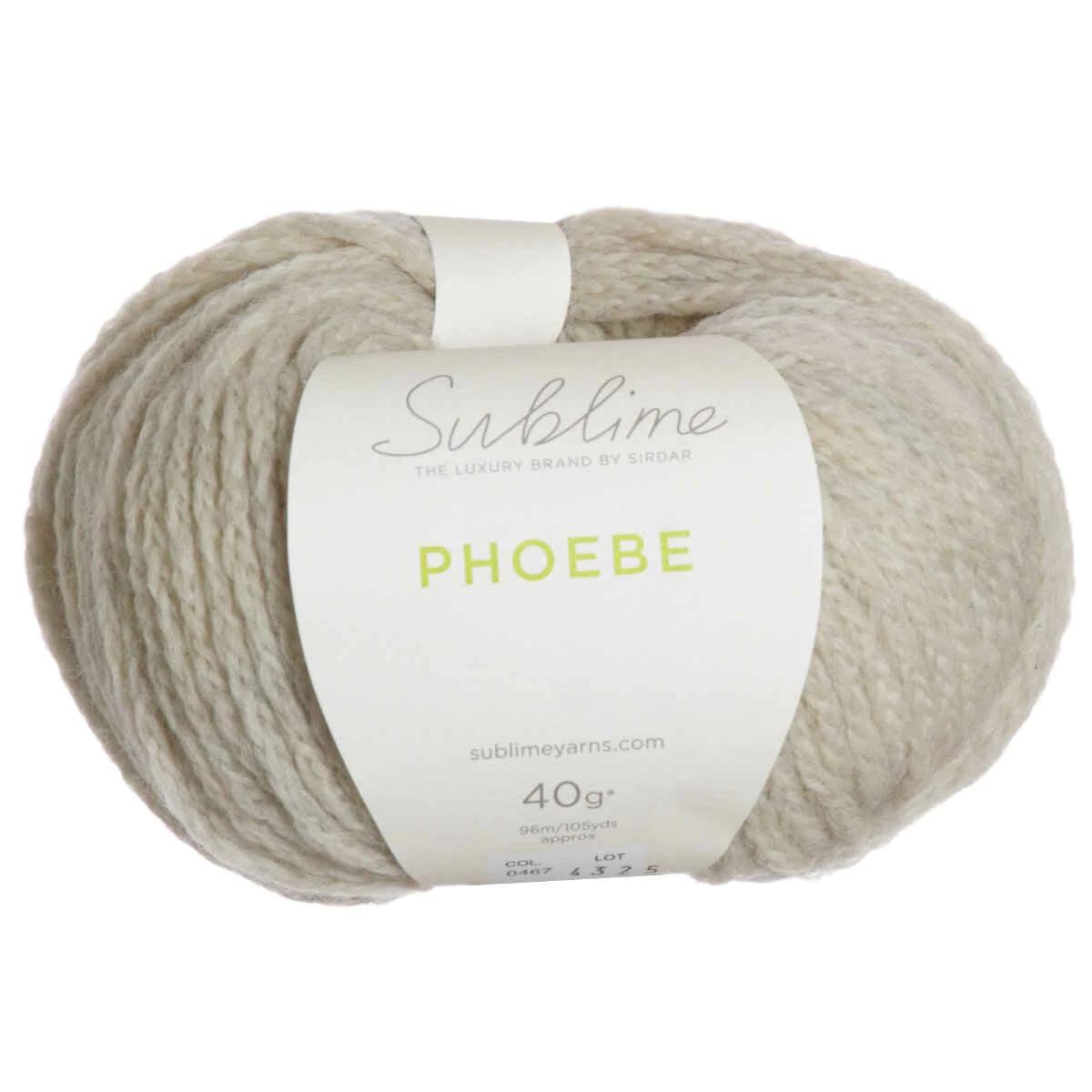 Yarn - Sirdar Sublime Phoebe Chunky in Sherling 467