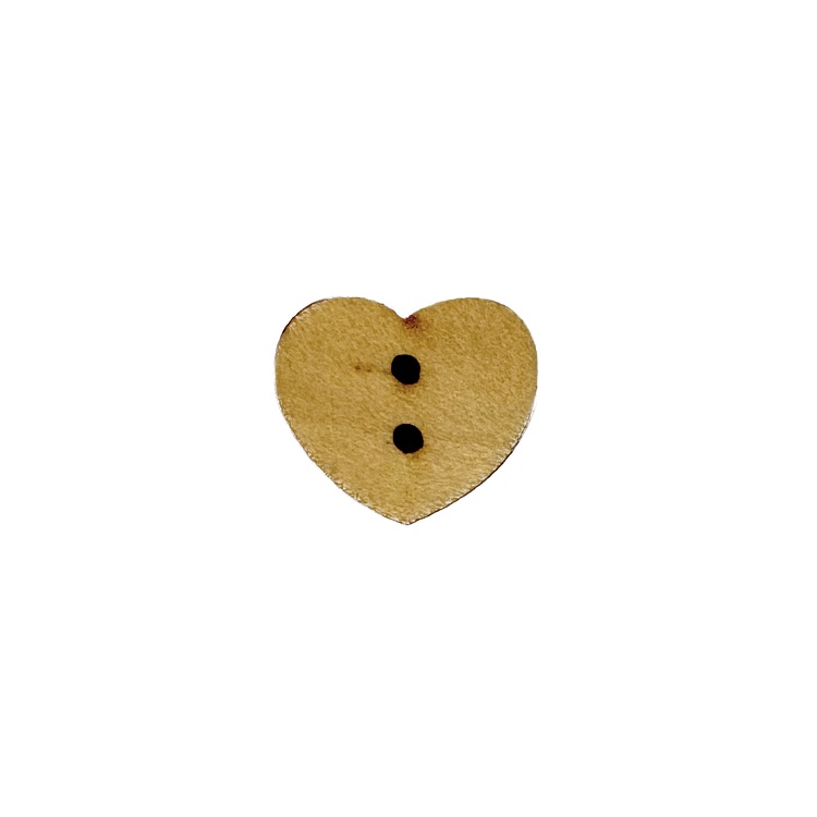 Buttons - 15mm Wooden Heart