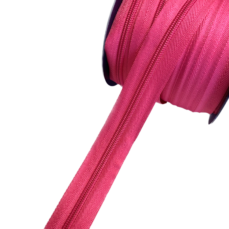 No 5 Magenta PInk Zip with Matching Coil - Sold by the Metre