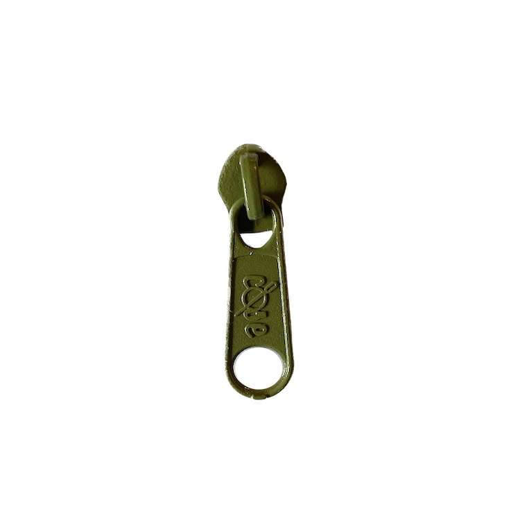 No 5 Drab Olive Green Long Zipper Pull