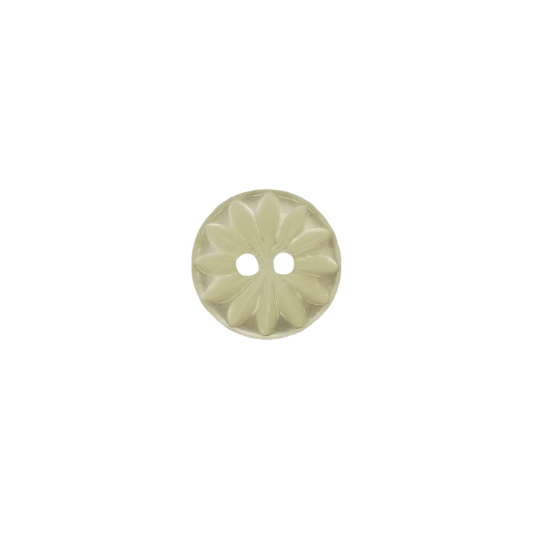 Buttons - 14mm Plastic Cut Daisy in Cream