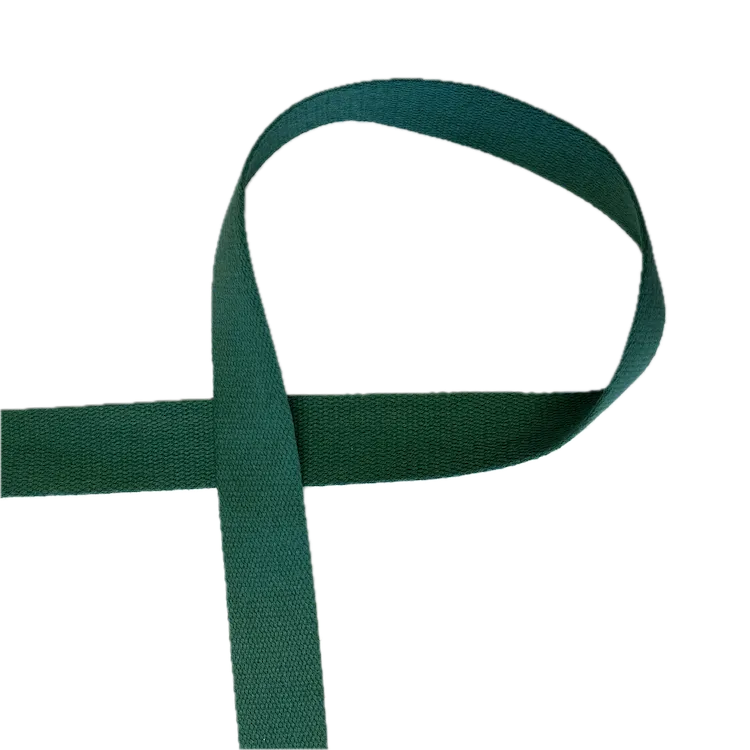 Bag Cotton Webbing - Clover Green 38mm Wide