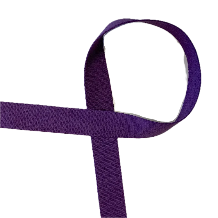 Bag Cotton Webbing - Plum Purple 38mm Wide