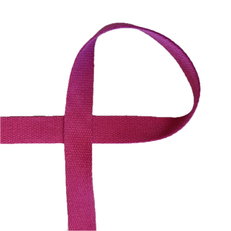 Bag Cotton Webbing - Cerise Pink 25mm Wide