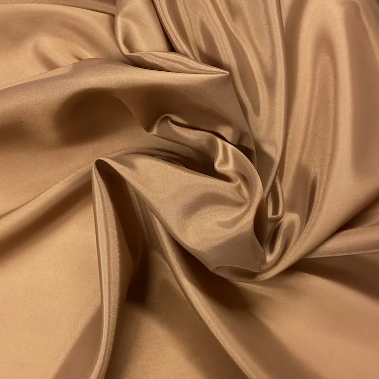Lining Fabric - Tawny Golden Brown Acetate Taffeta