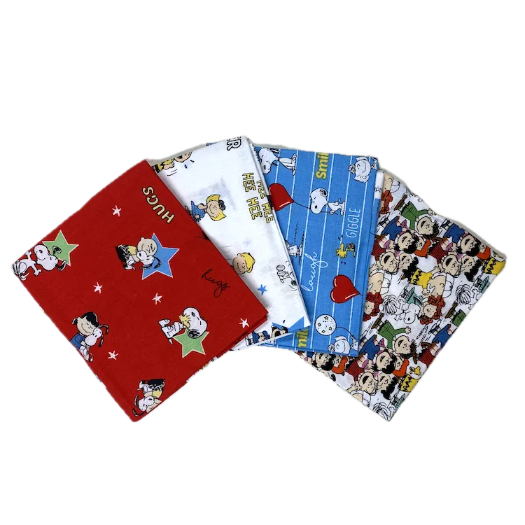 Quilting Fabric - Fat Quarter Bundle - Snoopy - Happiness Is