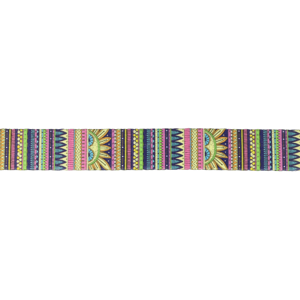 Bag Woven Poly Webbing - 25mm Inka Stripes Design