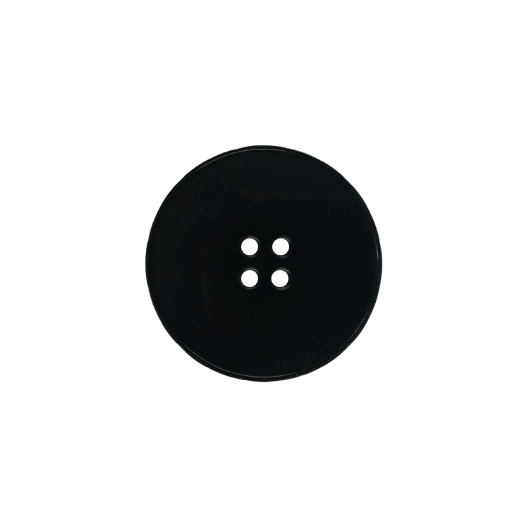 Buttons - 25mm Plastic in Black