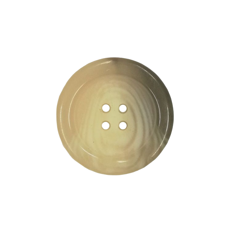 Buttons - 30mm Plastic Two Tone in Cream and Taupe