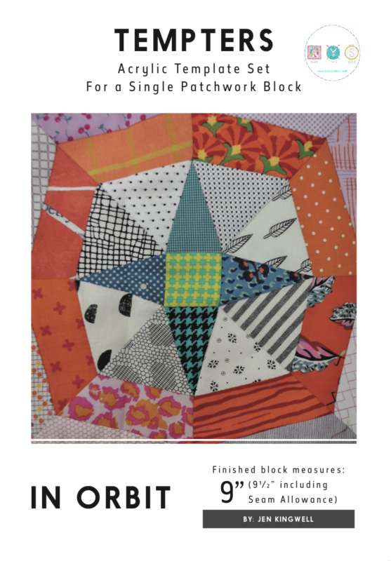 Patchwork & Quilting Ruler - In Orbit from Tempters by Jen Kingwell