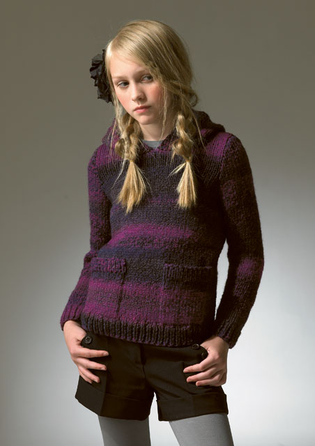 Knitting Pattern - Chunky Hooded Sweater by James C Brett - JB049