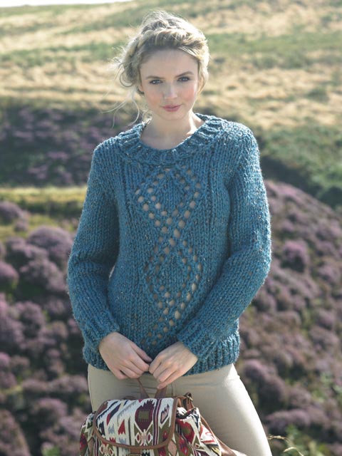 JC Brett JB275 - Chunky Lace Sweater - Ladies - Knitting Pattern