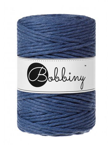 Macrame Cord 5mm in Jeans Blue by Bobbiny