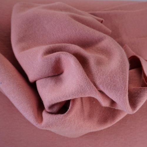 Organic Cotton Jersey Fabric Tube in Dusty Pink 