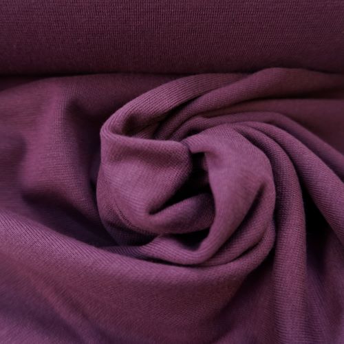 Organic Cotton Jersey Fabric Tube in Purple Aubergine