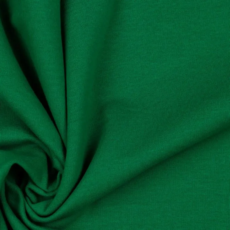 REMNANT - 0.50m - Organic Soft Sweat Jersey Fabric in Green