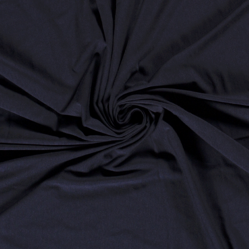 REMNANT - 0.70m - Bamboo Jersey Fabric in Dark Navy