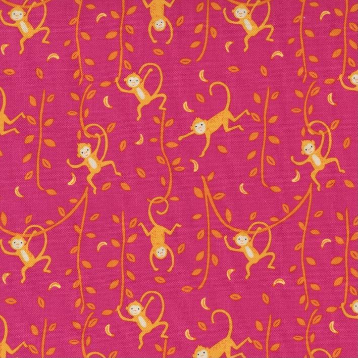 Quilting Fabric - Funky Monkey from Jungle Paradise by Stacy Iest Hsu for Moda 20784 16 Hibiscus