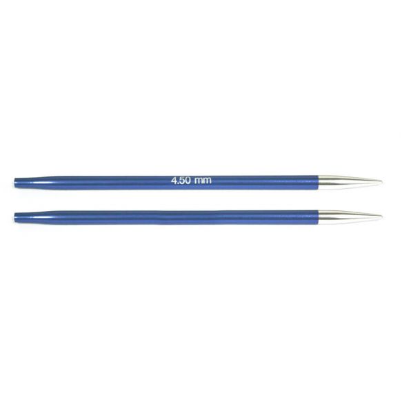 Circular Needle - 4.5mm Interchangeable Zing Circular Needle Tips 11.5cm Long by KnitPro K47504