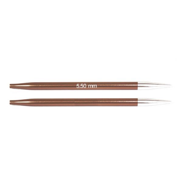 Circular Needle - 5.5mm Interchangeable Zing Circular Needle Tips 11.5cm Long by KnitPro K47506